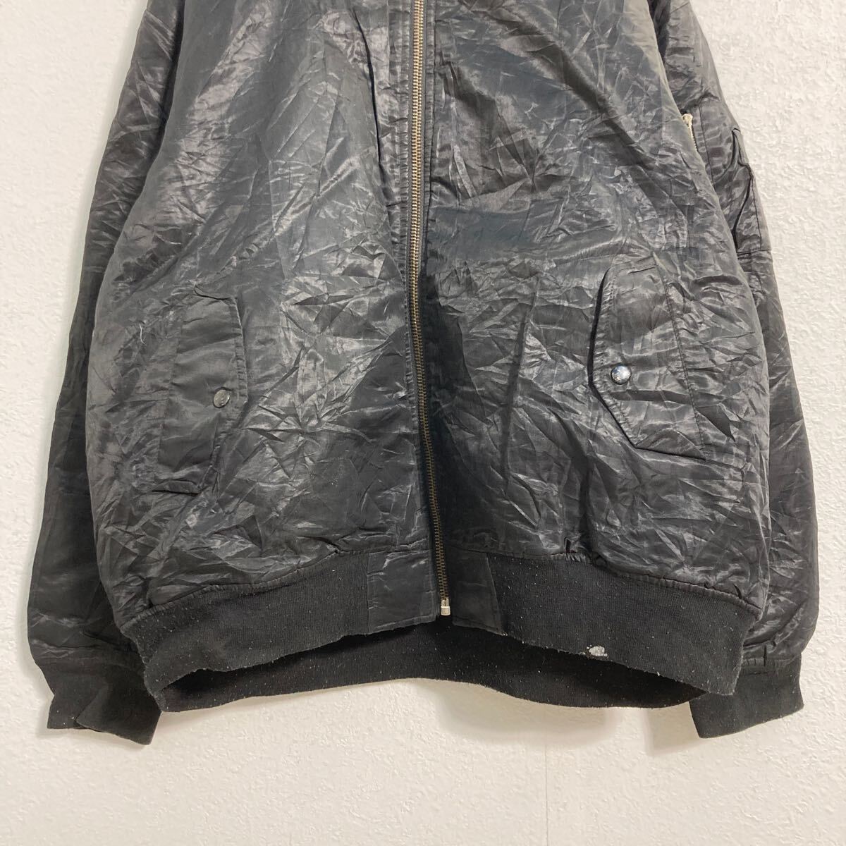 【中古】【古着】 FUNCTION & FUTURE ナイロンジャケット 2XL ブラック ビッグサイズ フード 古着卸 アメリカ仕入 a702-7103