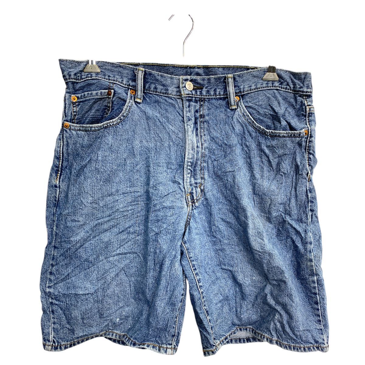 【中古】【古着】 Levi's 550 デニム ショートパンツ W38 リーバイス リラックスフィット ビッグサイズ ブルー コットン 古着卸 アメリカ仕入 2502-1059