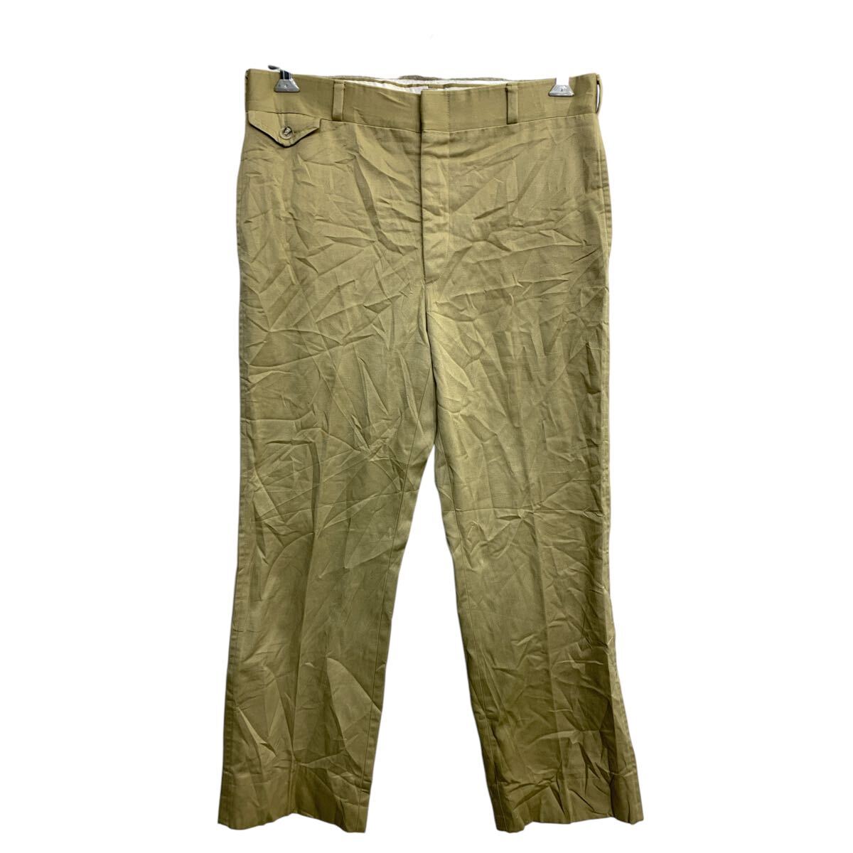 【中古】【古着】 Thom Son スラックス W36 TALONジップ ビッグサイズ ベージュ 古着卸 アメリカ仕入 2502-1082