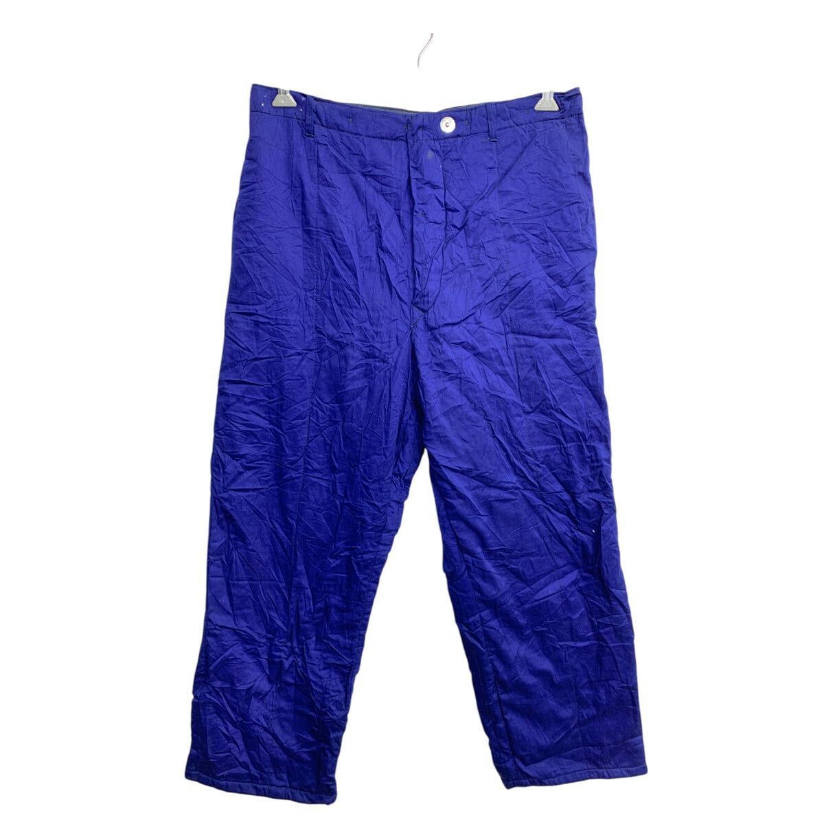  Wattana ワークパンツ W35 ボタンフライ ネイビー 古着卸 アメリカ仕入 2502-1086