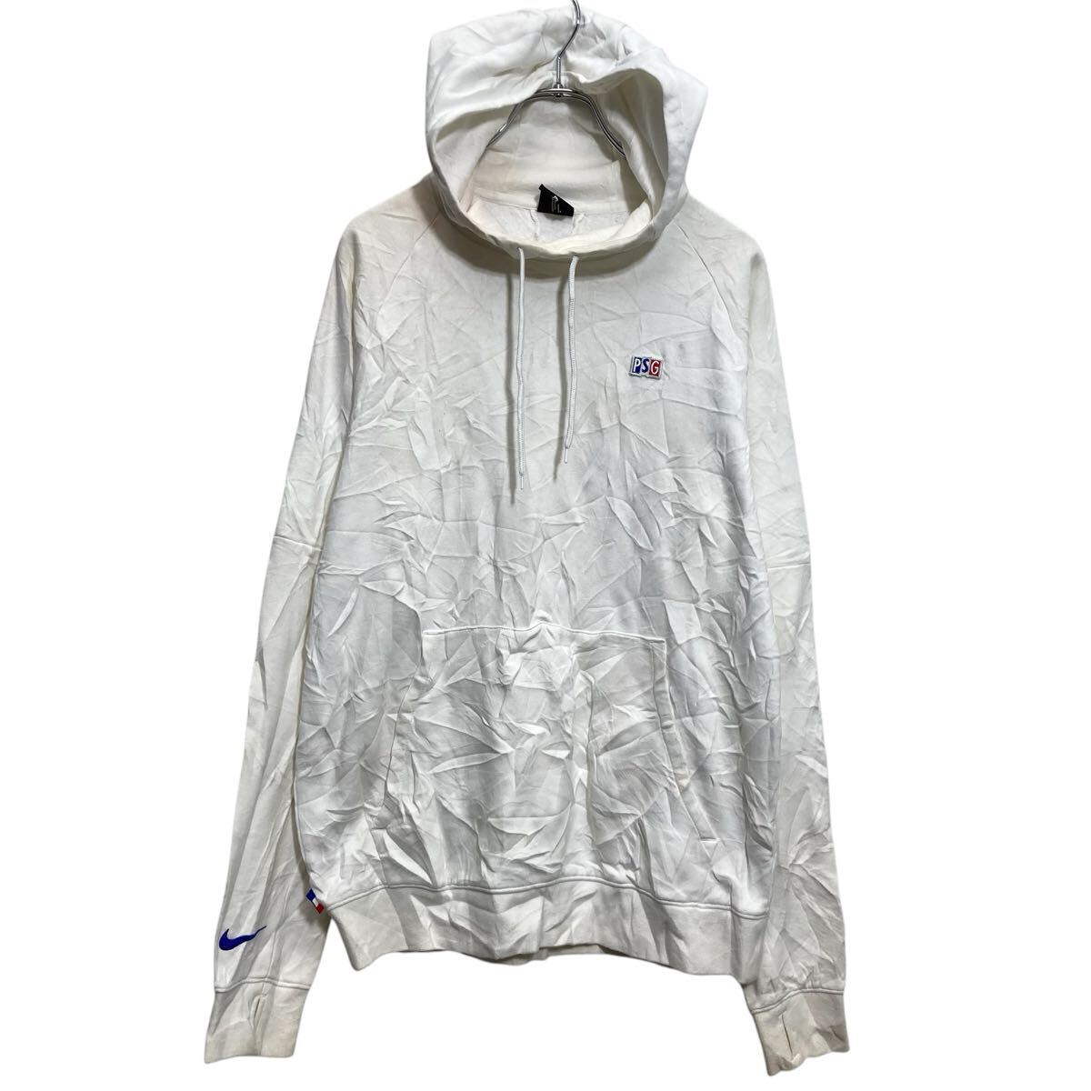 Rakuten - 【中古】【古着】 NIKE ロゴスウェット パーカー M ホワイト ナイキ プルオーバー 古着卸 アメリカ仕入 a702-7286