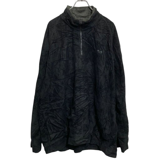 【中古】【古着】 NAUTICA ハーフジップ フリースジャケット 2XL ブラック ノーティカ ビッグサイズ 古着卸 アメリカ仕入 a702-7289 【中古】【古着】 NAUTICA ハーフジップ フリースジャケット 2XL ブラック ノーティカ ビッグサイズ 古着卸 アメリカ仕入 a702-7289