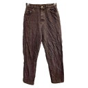 【中古】【古着】 Lee デニムパンツ W28 リー レディース ブラウン コットン USA製 古着卸 アメリカ仕入 2503-27
