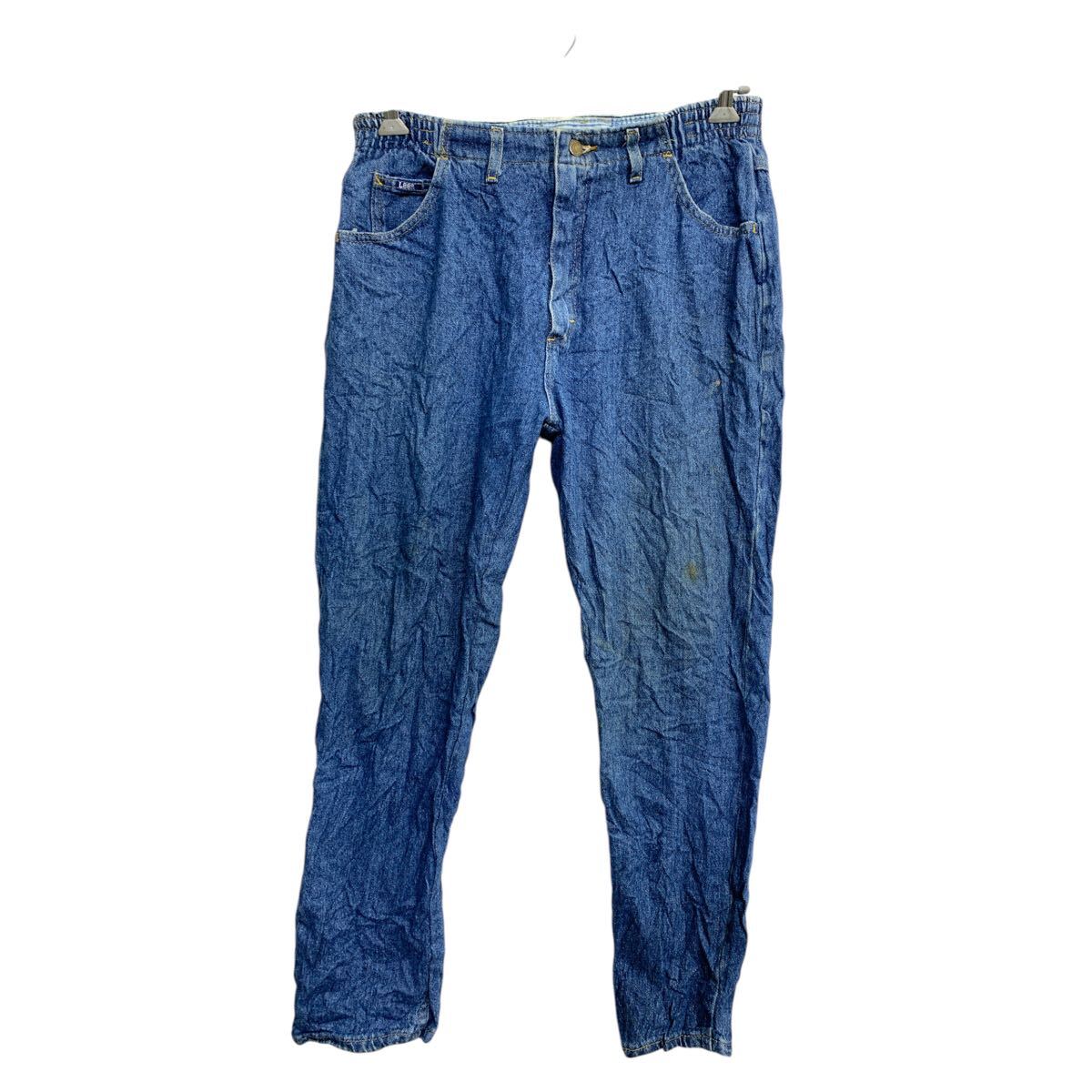 【中古】【古着】 Lee デニムパンツ W32 リー レディース ウエストゴム ブルー 古着卸 アメリカ仕入 2503-28