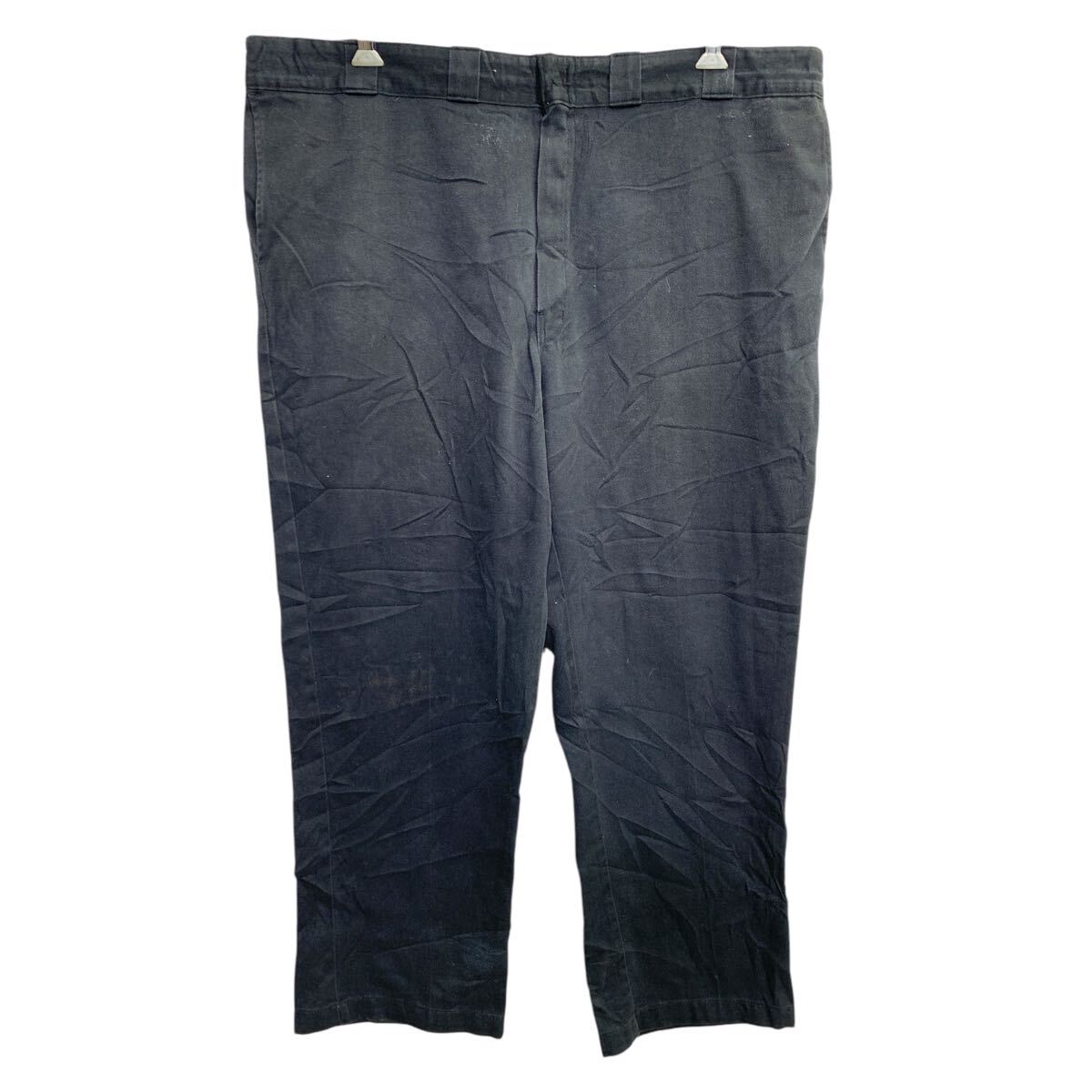 【中古】【古着】 Dickies 874 ワークパンツ W46 ディッキーズ オリジナルフィット ビッグサイズ ブラック 古着卸 アメリカ仕入 2503-37