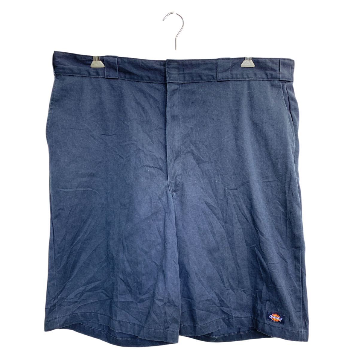 【中古】【古着】 Dickies ワークショートパンツ W44 ディッキーズ ビッグサイズ ネイビー メキシコ製 古着卸 アメリカ仕入 2503-48