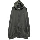 【中古】【古着】 Champion ジップアップ ロゴ ジャージ パーカー 2XL グレー チャンピオン ビッグサイズ 古着卸 アメリカ仕入 a702-7416
