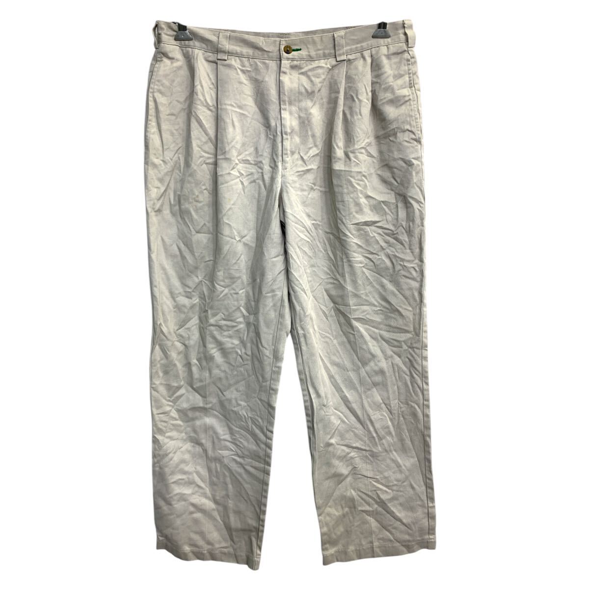 【中古】【古着】 TOMMY HILFIGER チノパン W36 トミーヒルフィガー ビッグサイズ ライトベージュ 古着卸 アメリカ仕入 2503-75
