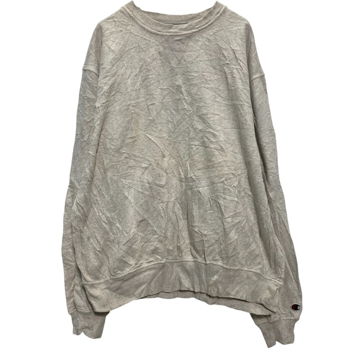 Other - 【中古】【古着】 Champion 無地スウェット トレーナー XL アイボリー チャンピオン プルオーバー 裏起毛 ビッグサイズ 古着卸 アメリカ仕入 a702-7545