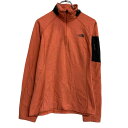 【中古】【古着】 THE NORTH FACE フリースジャケット レディース L ピンク系 ノースフェイス ハーフジップ ラグラン ロゴ 古着卸 アメリカ仕入 a703-5195