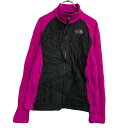 【中古】【古着】 THE NORTH FACE フリースジャケット レディース M ブラック ピンク ノースフェイス ハーフジップ ロゴ 古着卸 アメリカ仕入 a703-5196