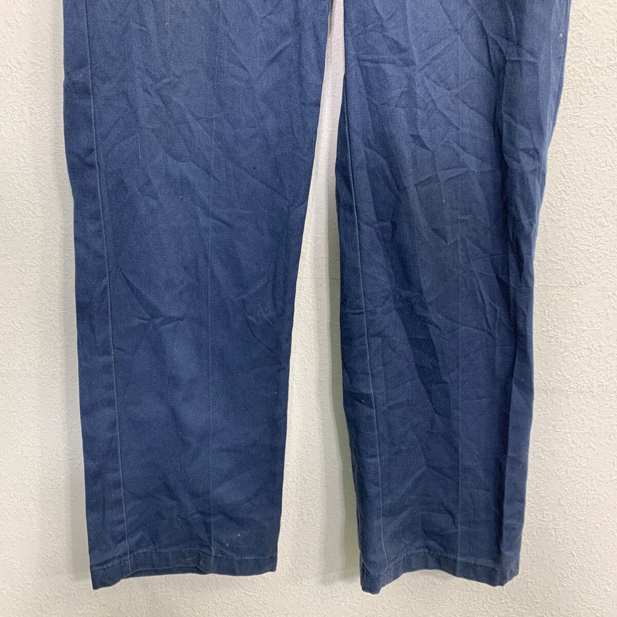 【中古】【古着】 Dickies ワークパンツ W33 ディッキーズ ネイビー 古着卸 アメリカ仕入 2503-188