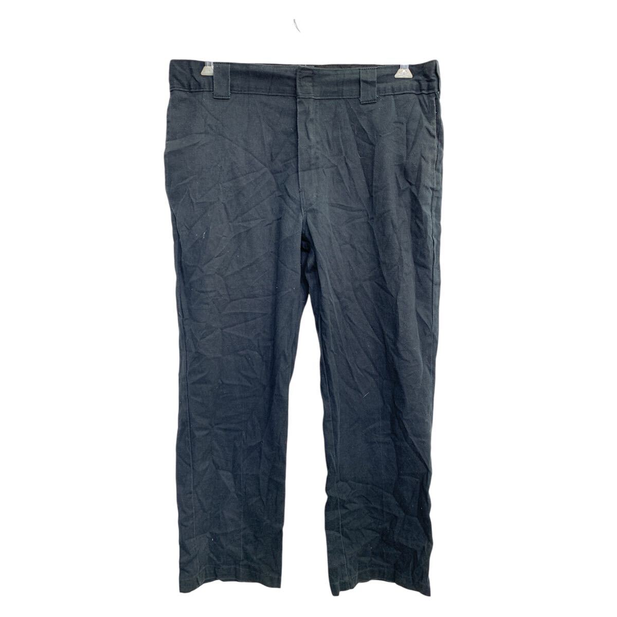 【中古】【古着】 Dickies ワークパンツ W38 ディッキーズ ビッグサイズ ブラック 古着卸 アメリカ仕入 2503-192