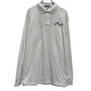 【中古】【古着】 JERZEES 長袖 ポロシャツ L ホワイト ジャージーズ ハーフボタン ワンポイント シンプル カジュアル 古着卸 アメリカ仕入 a703...
