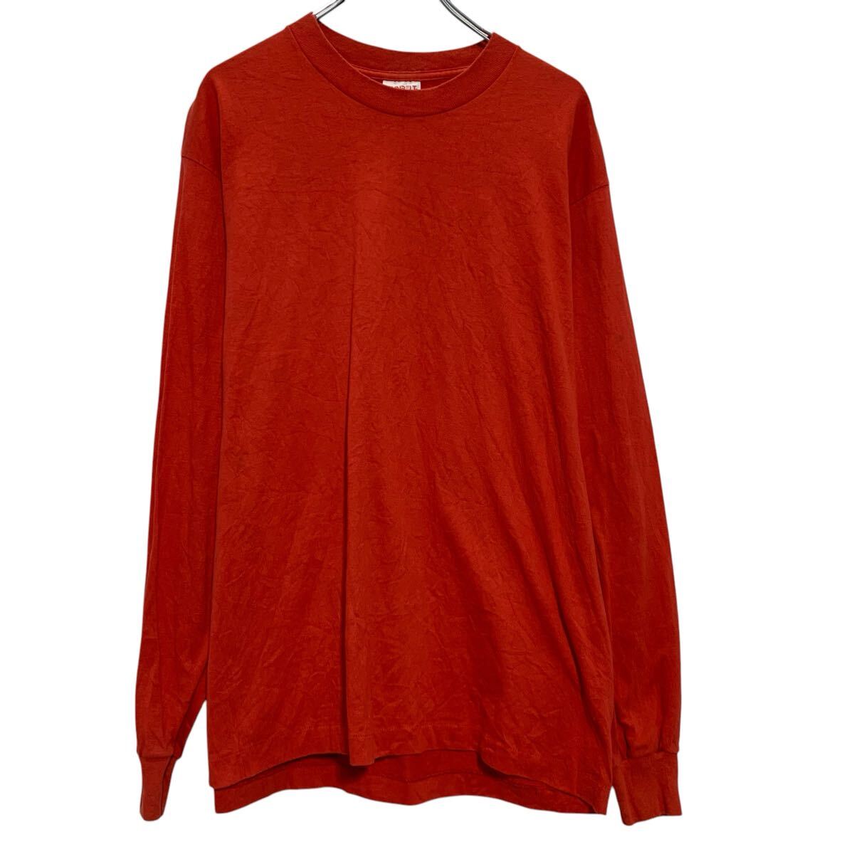  SUNBELT 長袖 無地Tシャツ XL レッド プルオーバー ビッグサイズ ロンT ロングTシャツ シンプル 古着卸 アメリカ仕入 a703-5269