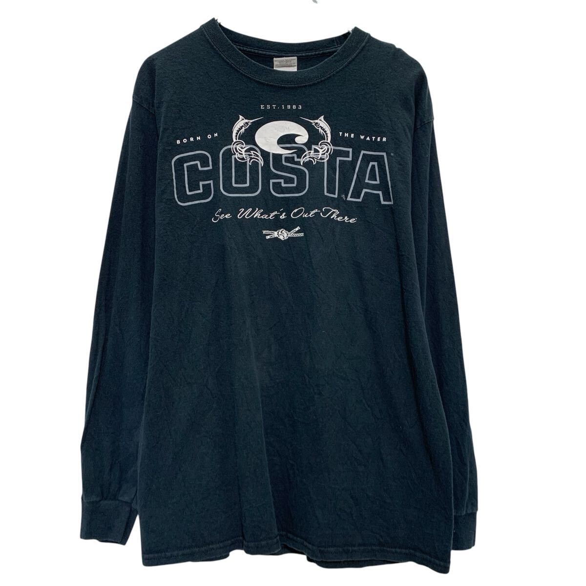 Rakuten - 【中古】【古着】 GILDAN 長袖 プリントTシャツ M ブラック ギルダン プルオーバー ビッグプリント ロンT ロングTシャツ 古着卸 アメリカ仕入 a703-5273