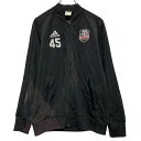 【中古】【古着】 adidas ロゴジャージ キッズ 160〜 ブラック アディダス ジップアップ ワンポイント ロゴ スポーティー 古着卸 アメリカ仕入 a7...