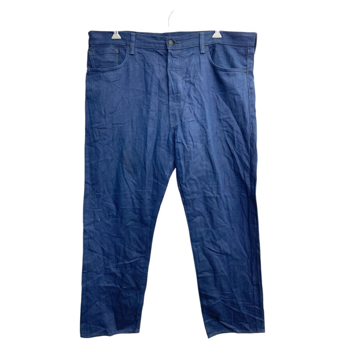 【中古】【古着】 Levi's 501 デニムパンツ W42 リーバイス ボタンフライ ビッグサイズ ネイビー 古着卸 アメリカ仕入 2503-223