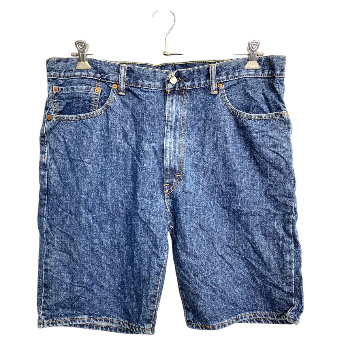 【中古】【古着】 Levi's 505 デニムショートパンツ W38 リーバイス ビッグサイズ インディゴ コットン メキシコ製 古着卸 アメリカ仕入 2503-243