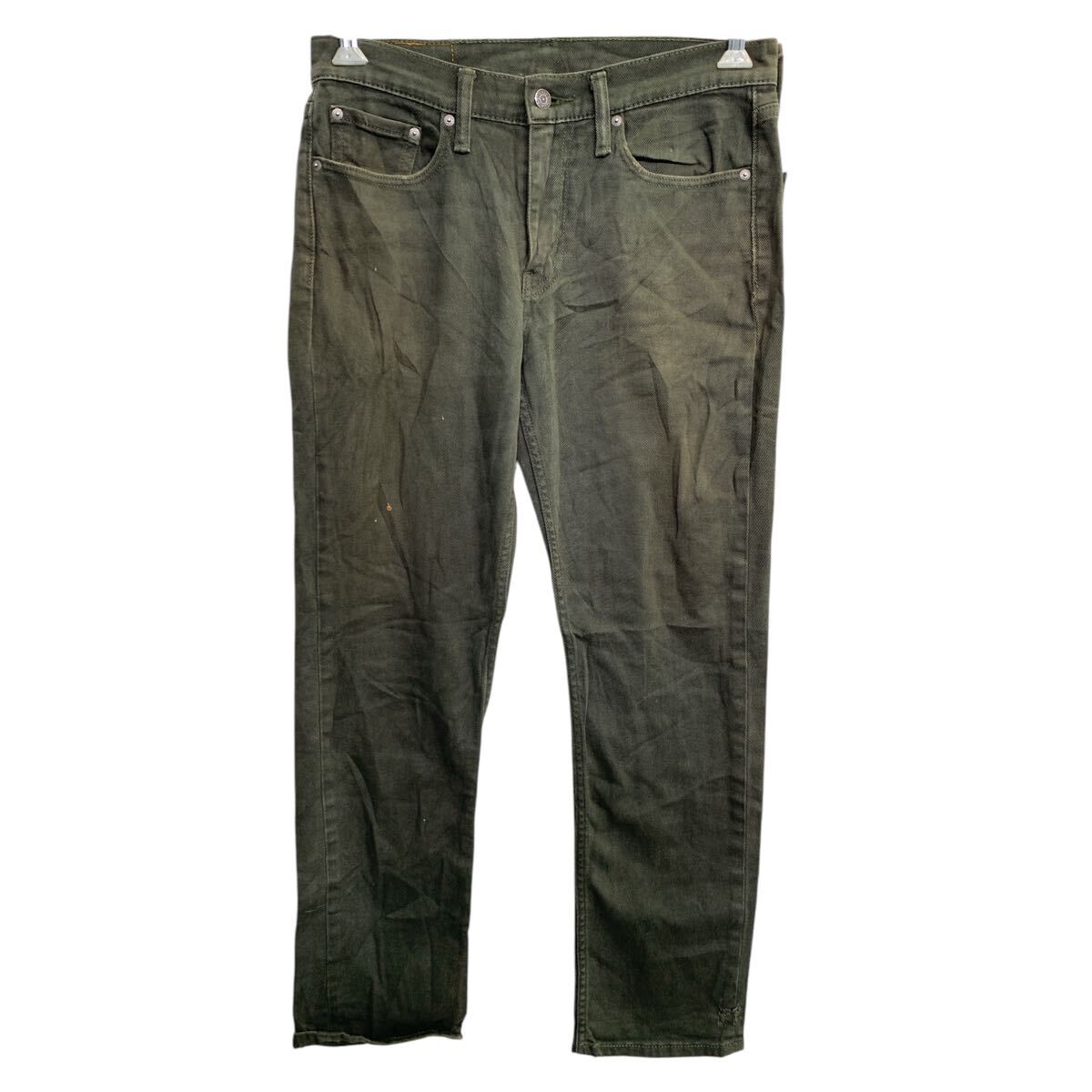 【中古】【古着】 Levi's 514 デニムパンツ W30 リーバイス スリムストレート オリーブ 古着卸 アメリカ仕入 2503-252