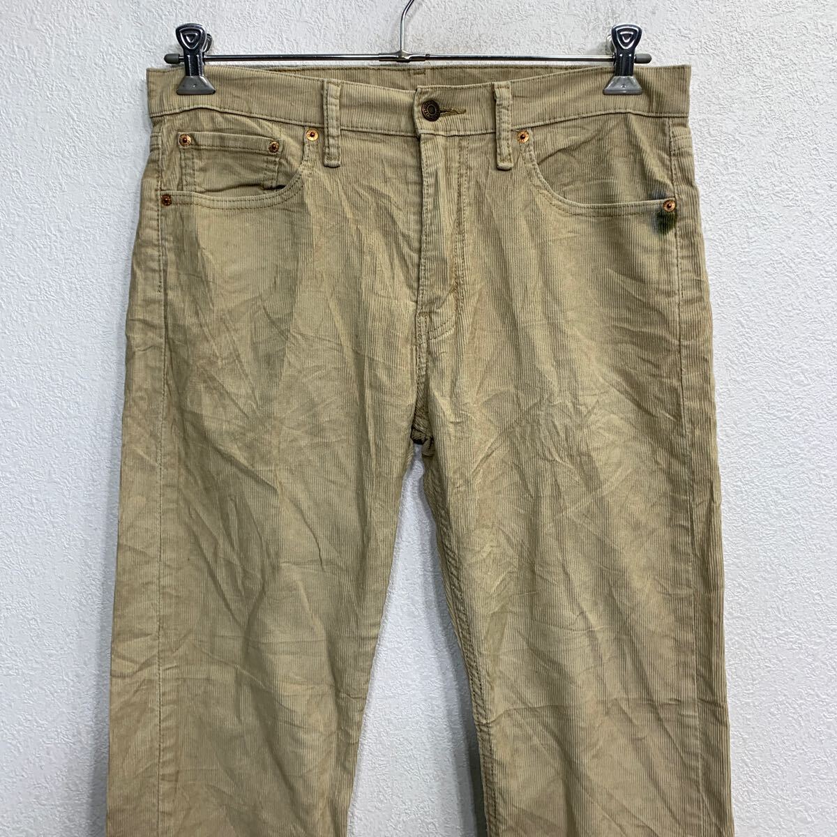 【中古】【古着】 Levi's 513 コーデュロイパンツ W32 リーバイス ベージュ 古着卸 アメリカ仕入 2503-253