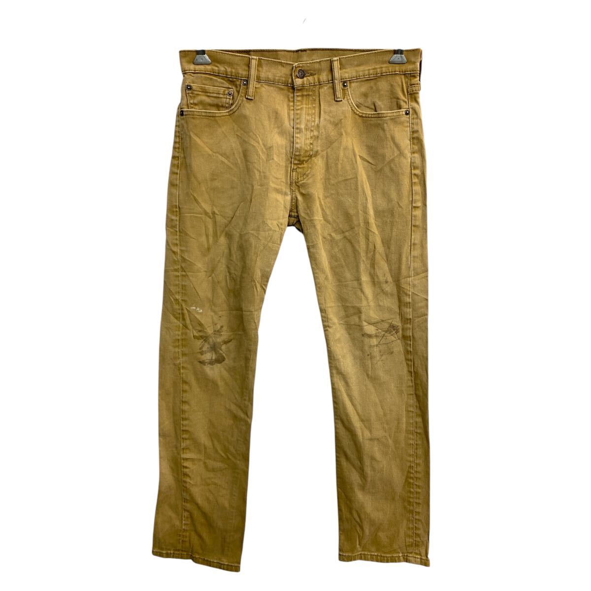 【中古】【古着】 Levi's 513 デニムパンツ W32 リーバイス スリム ブラウン 古着卸 アメリカ仕入 2503-259