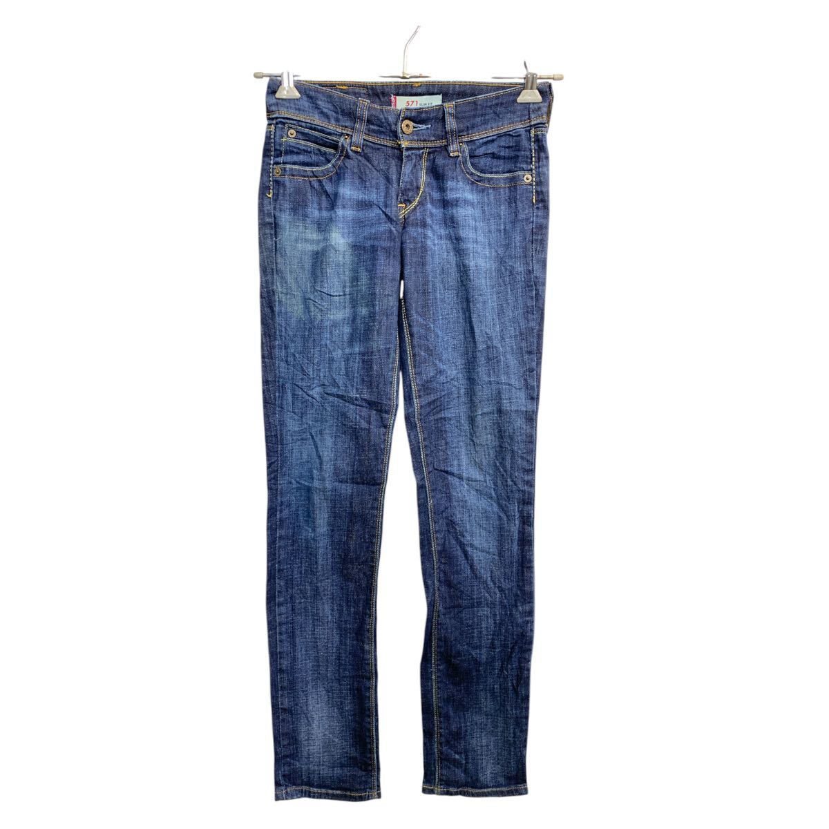 【中古】【古着】 Levi's 571 デニムパンツ W26 リーバイス スリムフィット インディゴ 古着卸 アメリカ仕入 2503-289