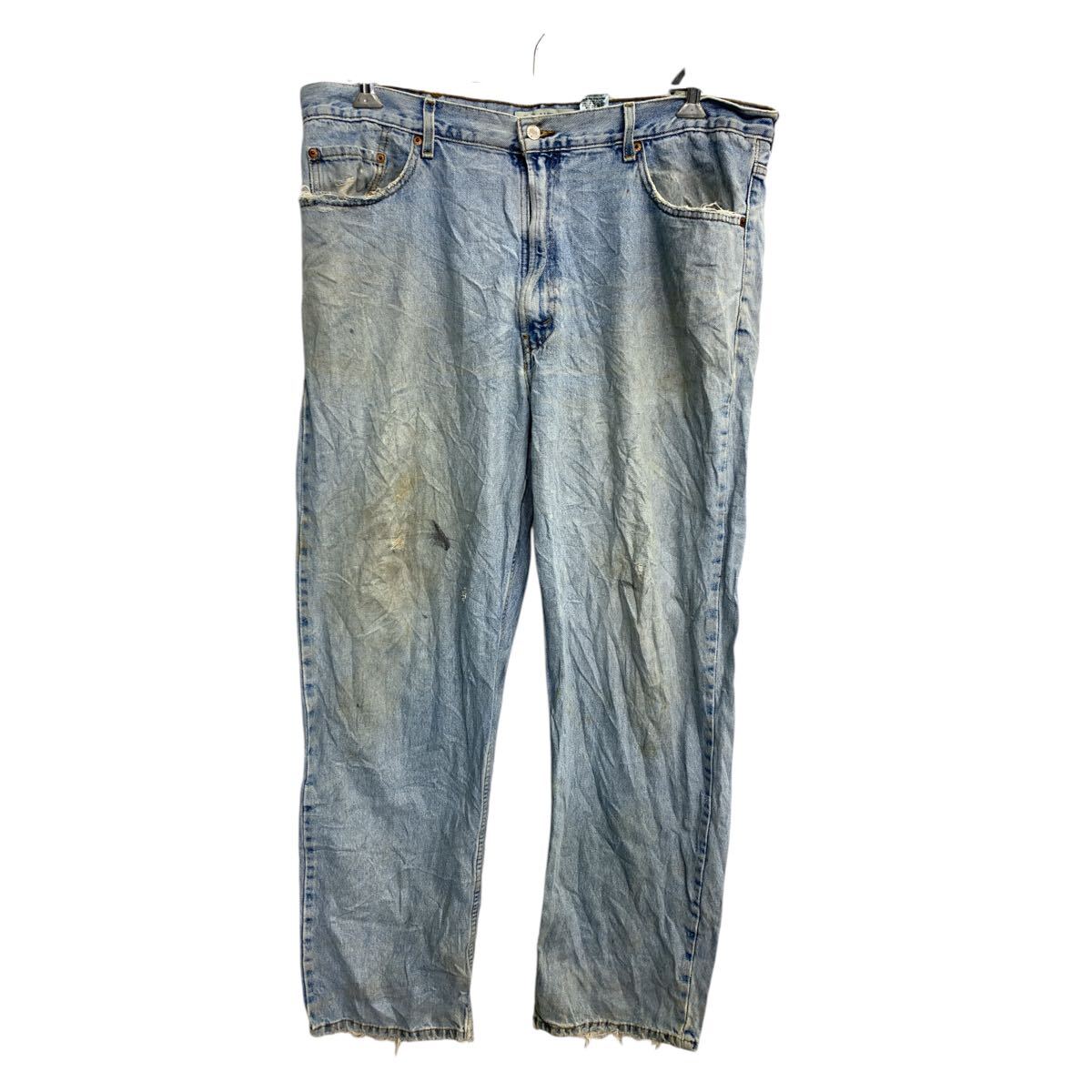 【中古】【古着】 Levi's 550 デニムパンツ W40 リーバイス リラックスフィット ビッグサイズ ライトブルー コットン 古着卸 アメリカ仕入 2503-318