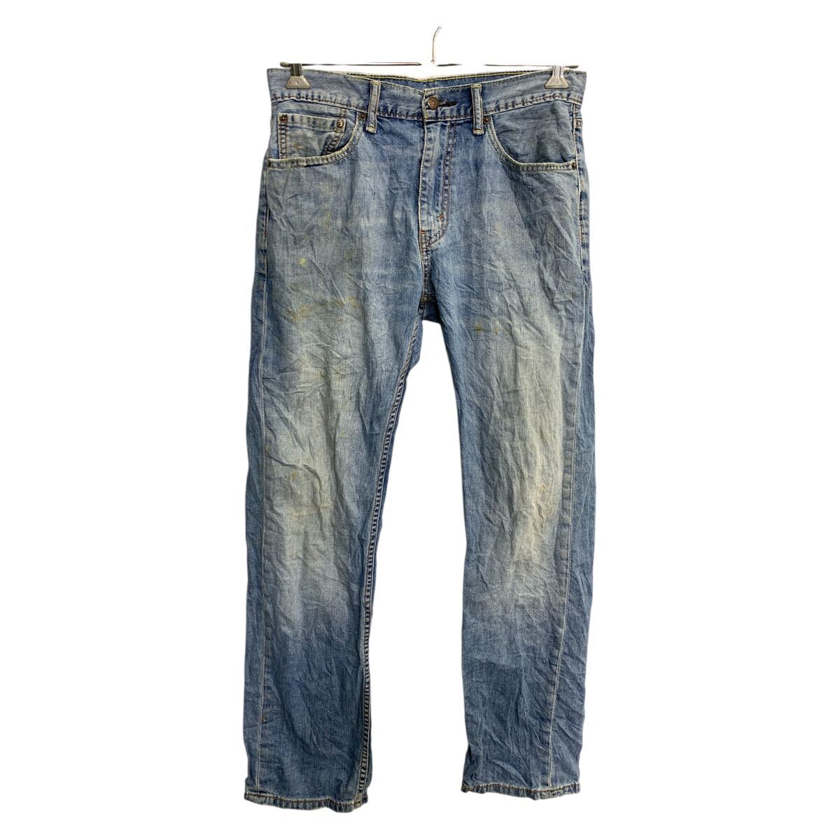 【中古】【古着】 Levi's 505 デニムパンツ W32 リーバイス レギュラーフィット ブルー コットン 古着卸 アメリカ仕入 2503-376