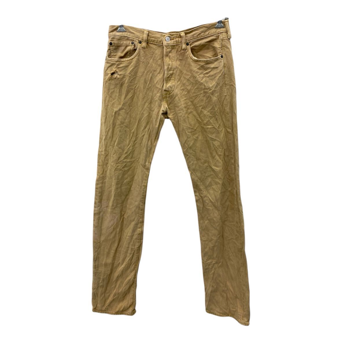 【中古】【古着】 Levi's 501 デニムパンツ W32 リーバイス ブラウン系 古着卸 アメリカ仕入 2503-404