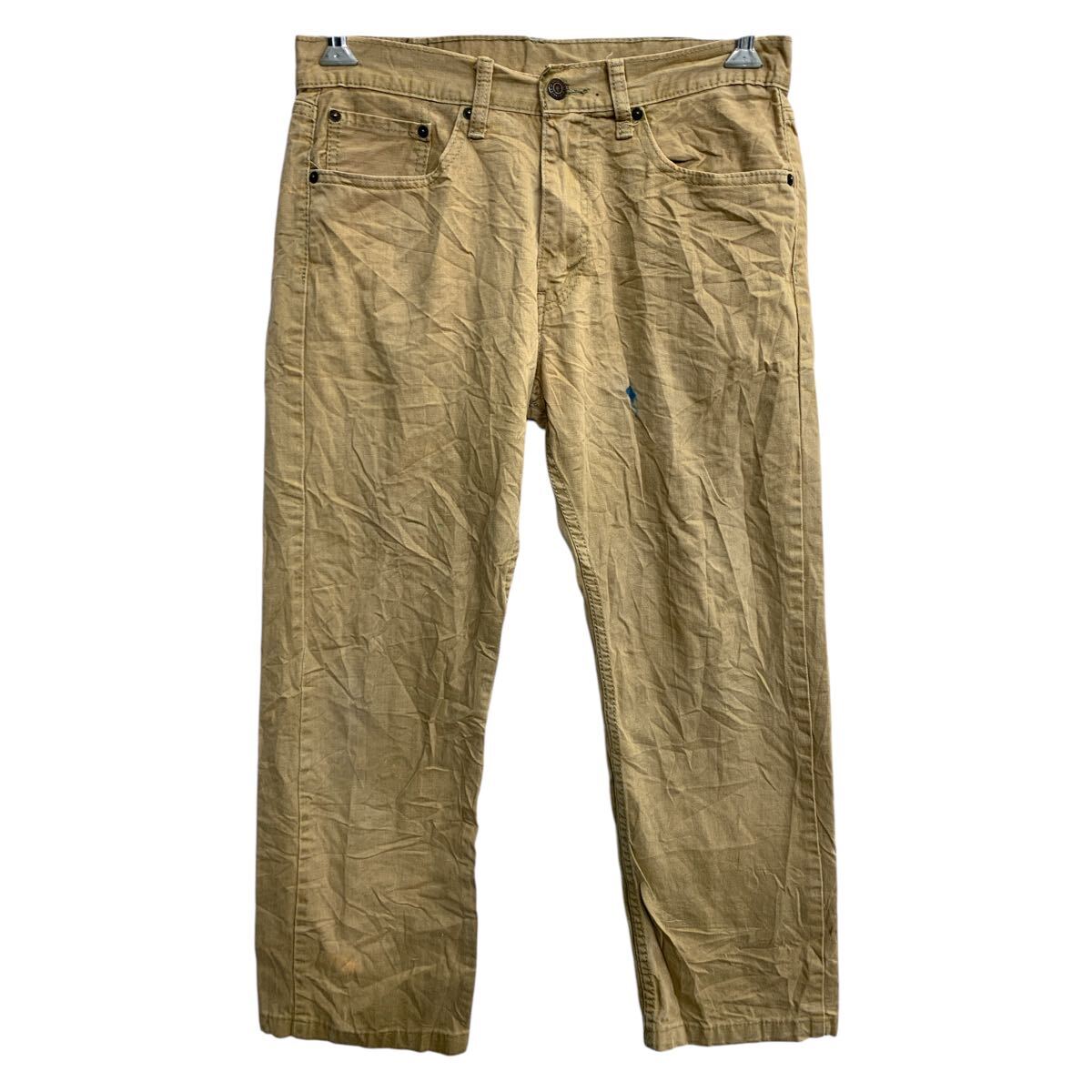 【中古】【古着】 Levi's 505 カラーパンツ W32 リーバイス レギュラーフィット ベージュ コットン 古着卸 アメリカ仕入 2503-419