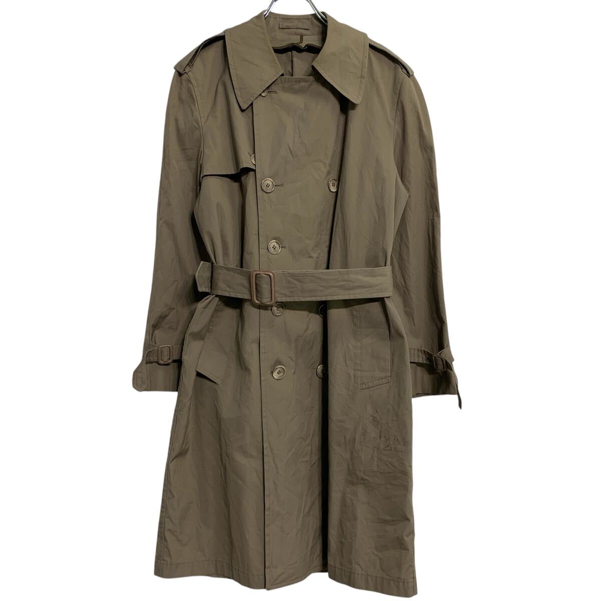 【中古】【古着】 LONDON FOG トレンチコート 36 M 程 ベージュ ロンドンフォグ ダブルボタン エポレット ベルトループ 古着卸 アメリカ仕入 a703-5617