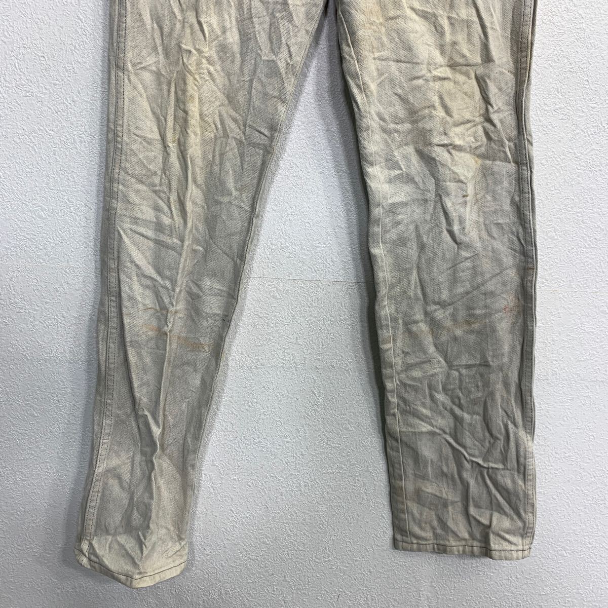 【中古】【古着】 Wrangler カウボーイ ロングパンツ W32 ラングラー ライトグレー コットン USA製 古着卸 アメリカ仕入 2503-452
