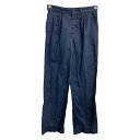 【中古】【古着】 Dickies ワークパンツ W30 ディッキーズ レディース タック ダークネイビー 古着卸 アメリカ仕入 2503-487