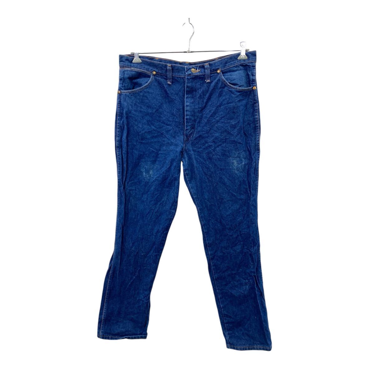 【中古】【古着】 Wrangler デニムパンツ W38 ラングラー ビッグサイズ アメリカ製 コットン ブルー 古着卸 アメリカ仕入 2503-518