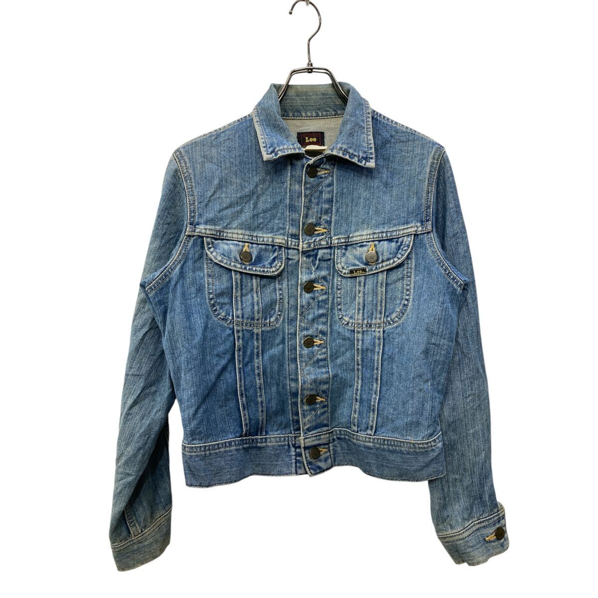 【中古】【古着】 Lee デニムジャケット サイズS位 表記サイズSMALL リー 日本製 エドウィン ブルー 古着卸 アメリカ仕入 t2503-3063