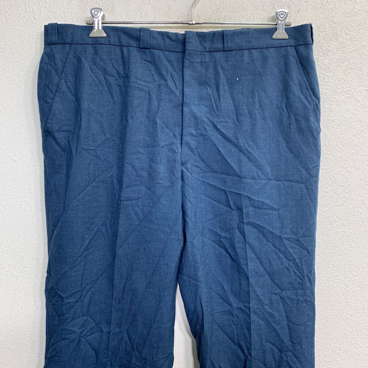 【中古】【古着】 ミリタリースラックス W41 ビッグサイズ ネイビー 古着卸 アメリカ仕入 2503-649