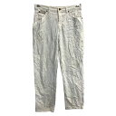 【中古】【古着】 Calvin Klein デニムパンツ W32 カルバンクライン レディース ホワイト USA製 古着卸 アメリカ仕入 2503-678
