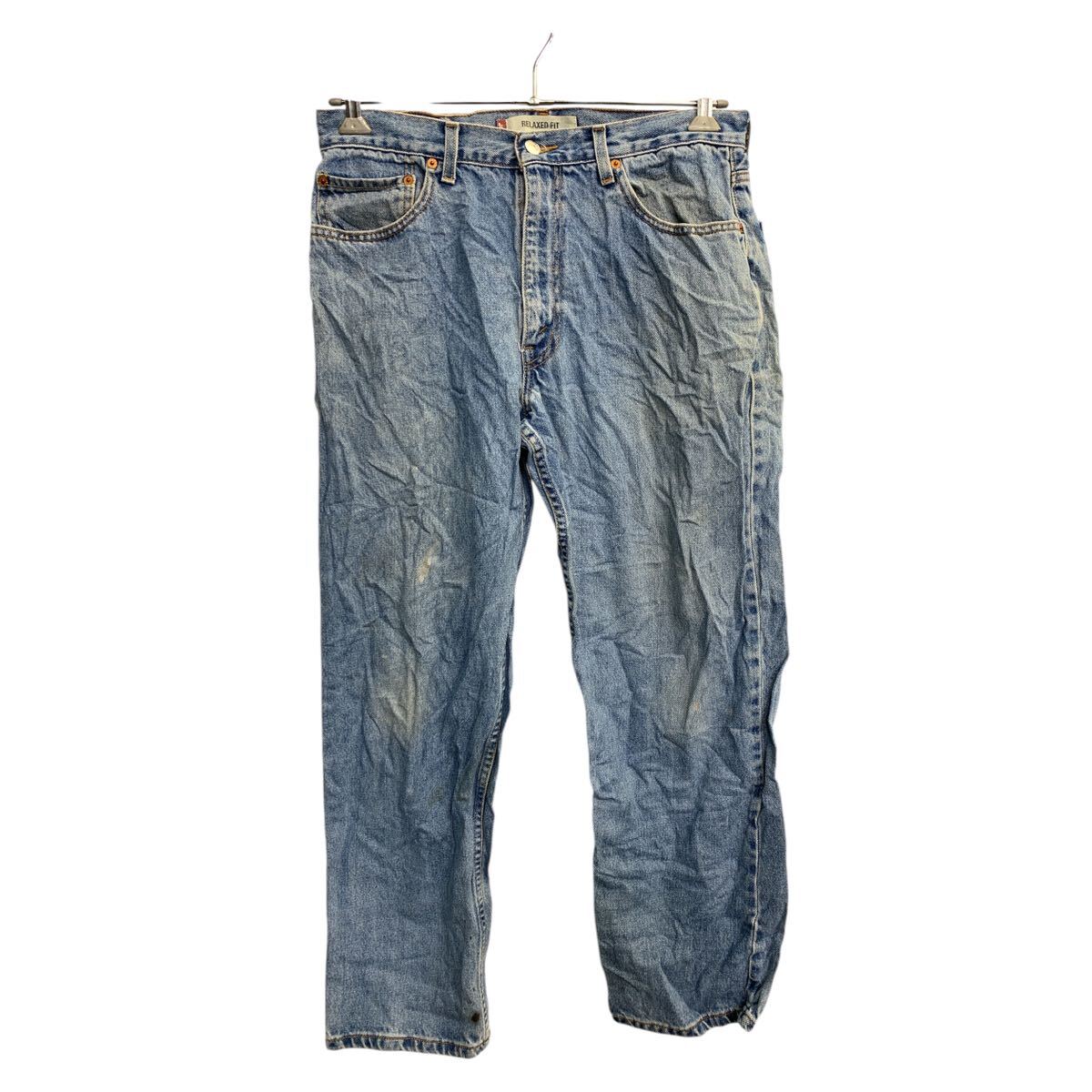 【中古】【古着】 Levi's 550 デニムパンツ W34 リーバイス リラックスフィット ブルー コットン 古着卸 アメリカ仕入 2503-683