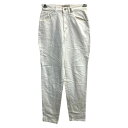【中古】【古着】 SASSON デニムパンツ W28 レディース ホワイト コットン メキシコ製 古着卸 アメリカ仕入 2503-687