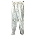 【中古】【古着】 TOGETHER デニムパンツ W27 レディース ホワイト 古着卸 アメリカ仕入 2503-688