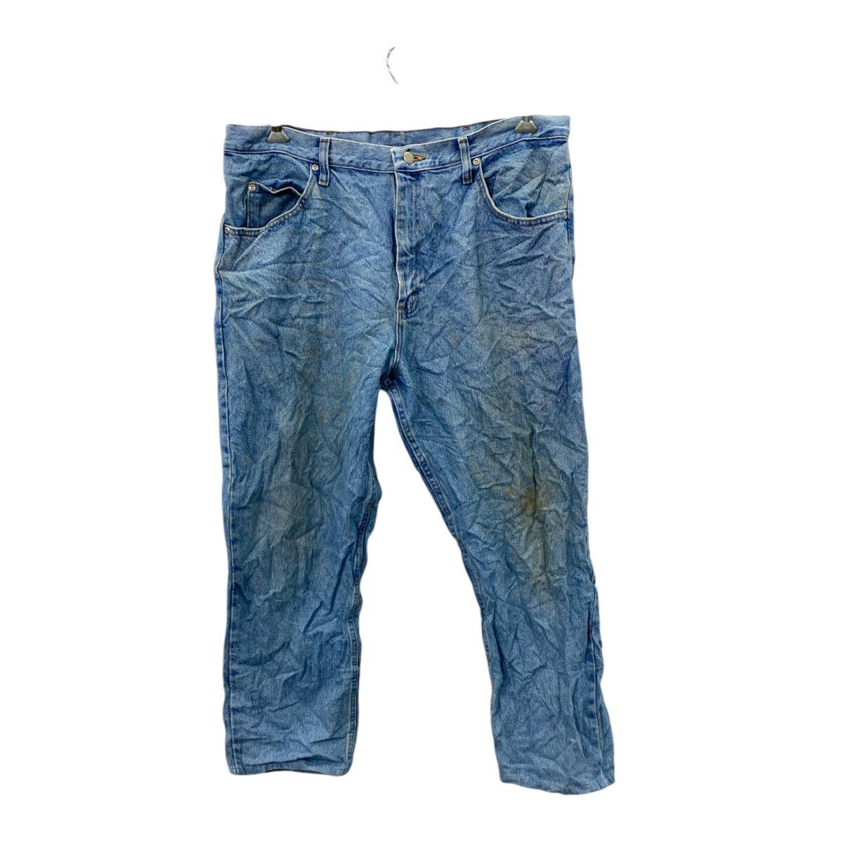 【中古】【古着】 Wrangler デニムパンツ W38 ラングラー コットン ブルー系 古着卸 アメリカ仕入 2503-695(4)