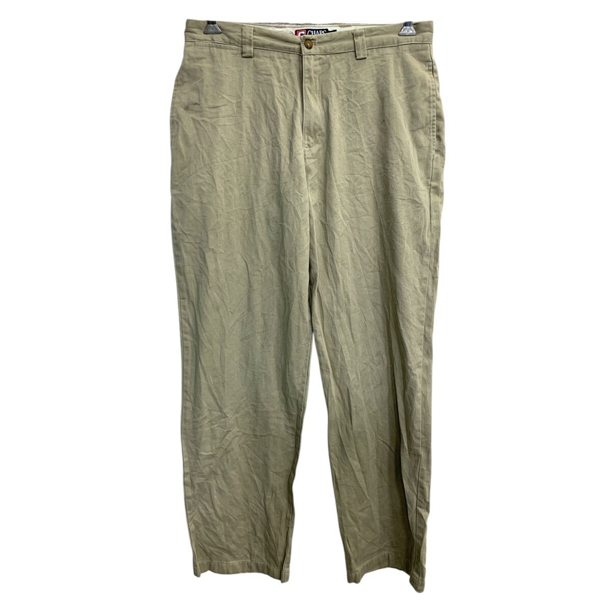 【中古】【古着】 CHAPS チノパン W34 チャップス ラルフローレン ベージュ コットン 古着卸 アメリカ仕入 2503-740