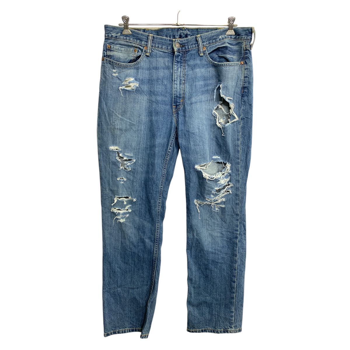 【中古】【古着】 Levi's 514 デニムパンツ W38 リーバイス スリムストレート ビッグサイズ インディゴ コットン メキシコ製 古着卸 アメリカ仕入 2503-751