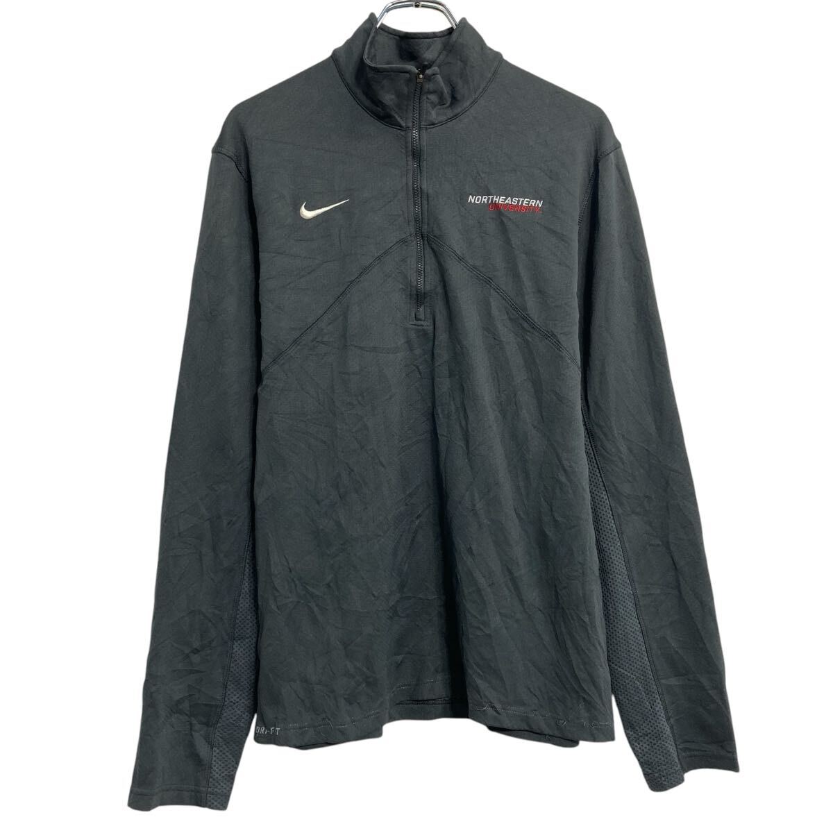 【中古】【古着】 NIKE ジャージ ナイキ M ブラック ハーフジップ スポーツウェア 古着卸 アメリカ仕入 a703-5935