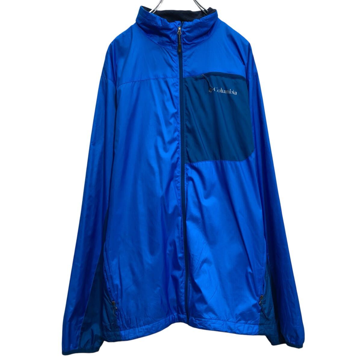 尼龙夹克 - 【中古】【古着】 Columbia ナイロンジャケット コロンビア L ブルー 防寒 裏起毛 古着卸 アメリカ仕入 a703-5949