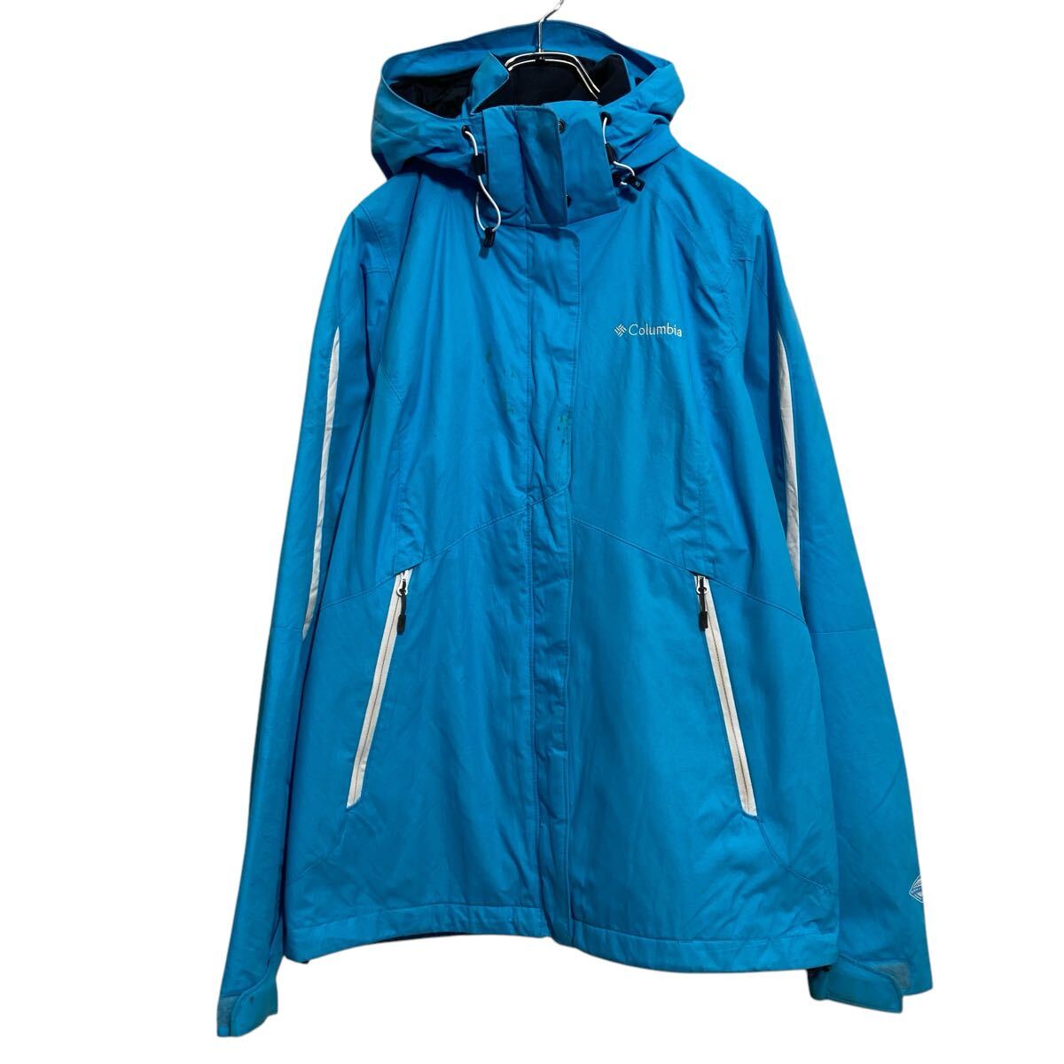 【中古】【古着】 Columbia マウンテンパーカー コロンビア レディース M ライトブルー アウトドア 古着卸 アメリカ仕入 a703-6052