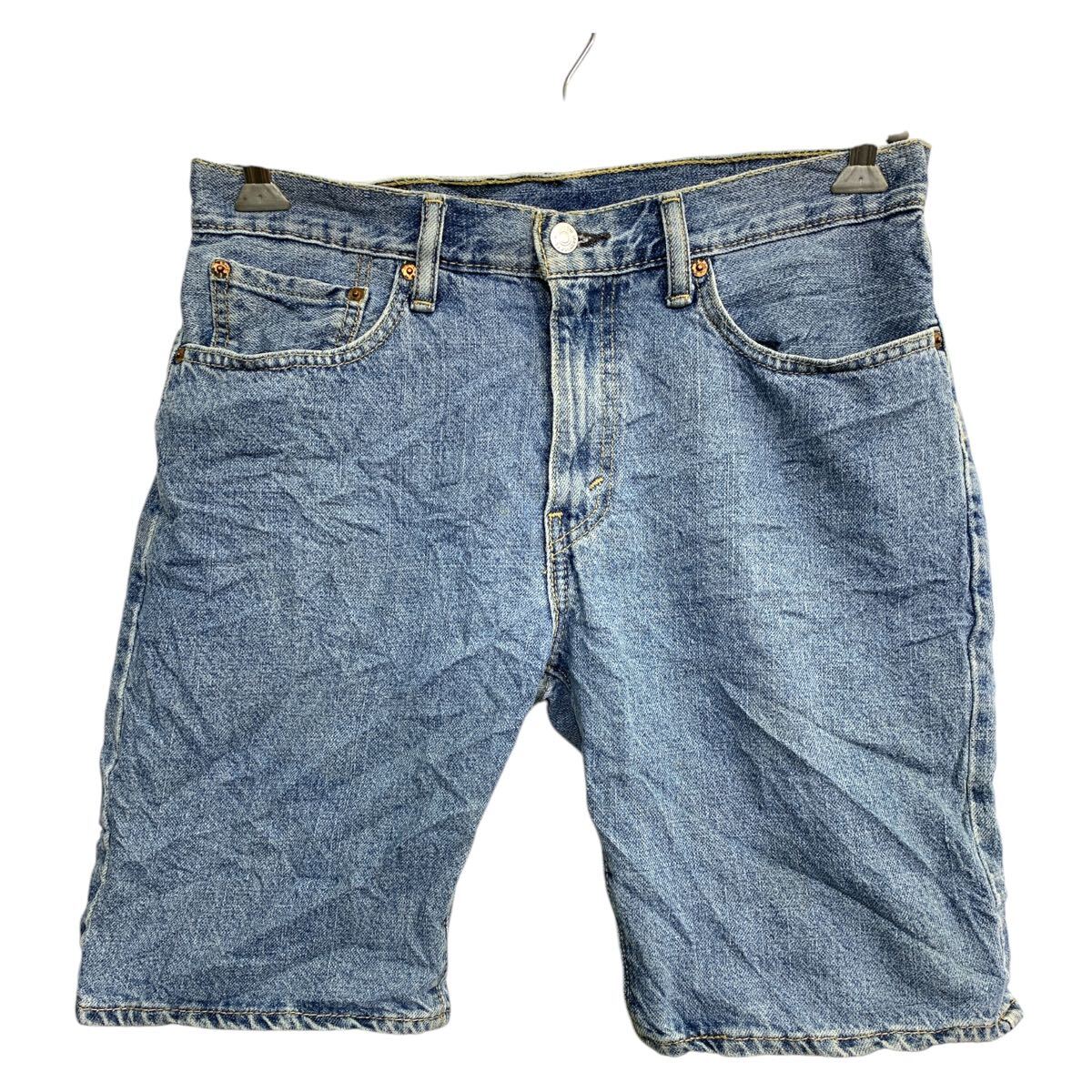 【中古】【古着】 Levi's 505 デニムショートパンツ W32 リーバイス ブルー コットン 古着卸 アメリカ仕入 2503-789