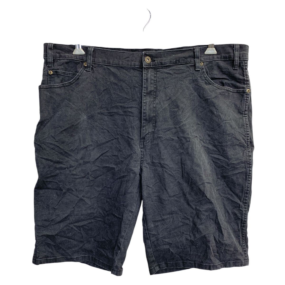 【中古】【古着】 Dickies ワークショートパンツ W42 ディッキーズ ビッグサイズ ブラック 古着卸 アメリカ仕入 2503-798