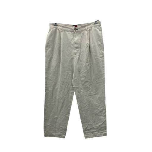 【中古】【古着】 TOMMY HILFIGER チノパンツ 35W トミーヒルフィガー コットン ベージュ系 古着卸 アメリカ仕入 2503-833 【中古】【古着】 TOMMY HILFIGER チノパンツ 35W トミーヒルフィガー コットン ベージュ系 古着卸 アメリカ仕入 2503-833